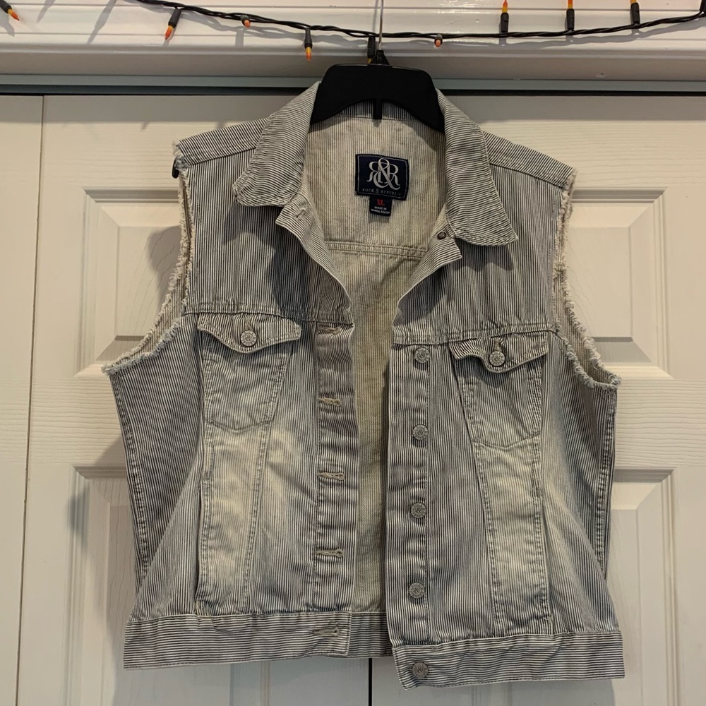 Light Wash Jean Vest